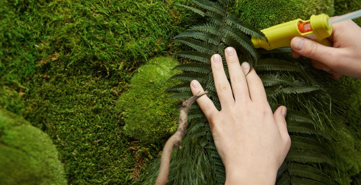 Decorazione vegetale esente da manutenzione per hotel e ristoranti